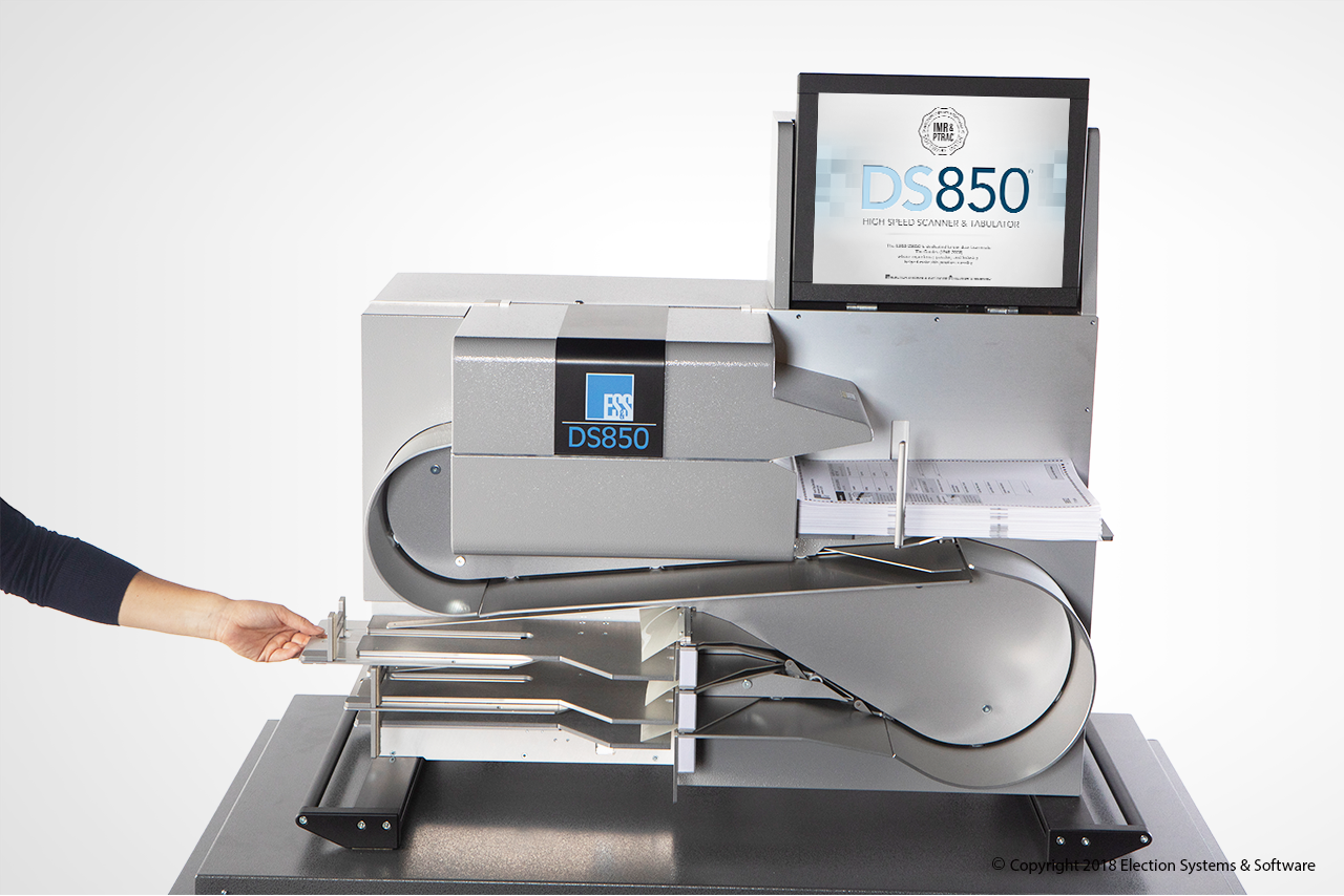 DS850高速扫描仪和制表器扫描和分类选票